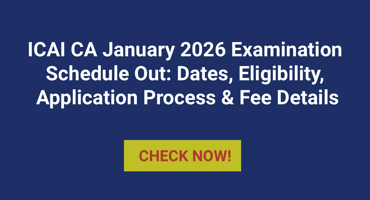 ICAI CA 2026 JAN