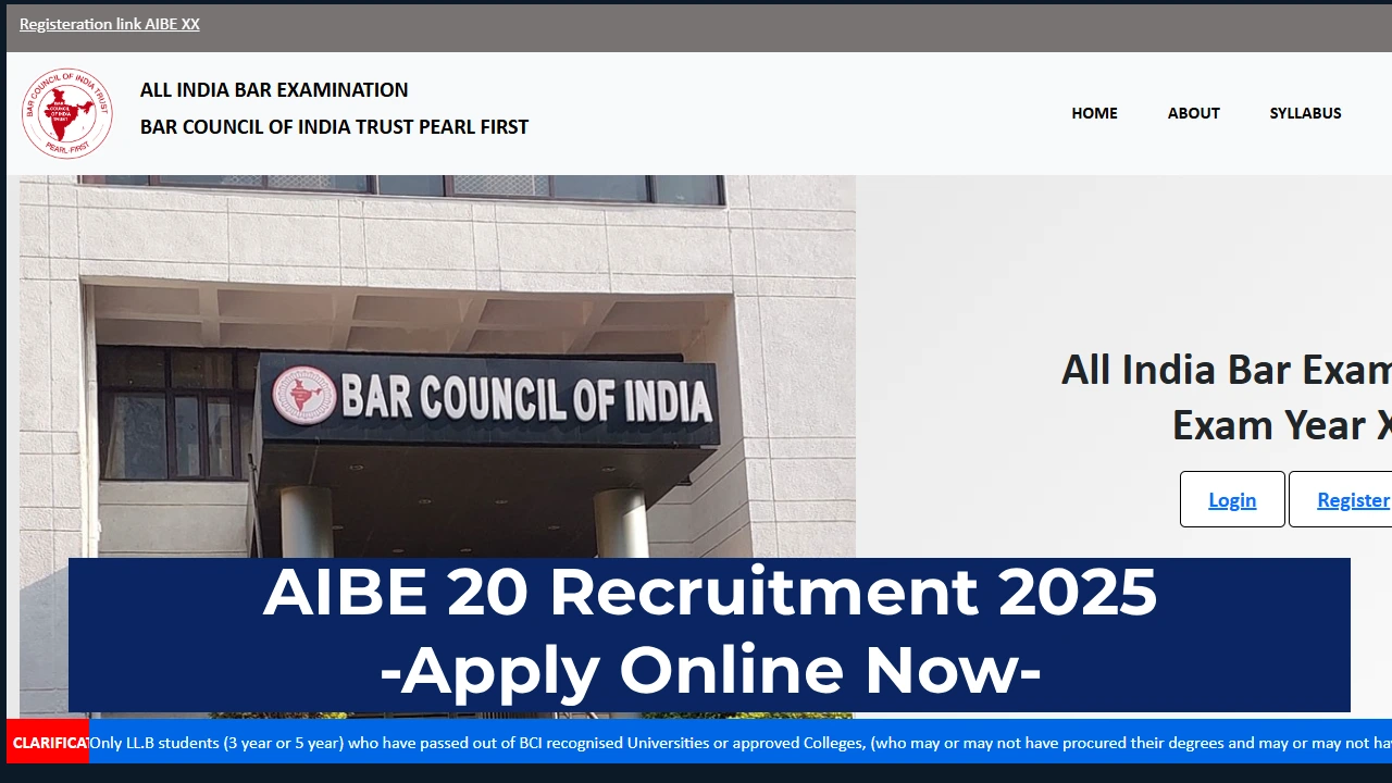 AIBE 20 Notification 2025