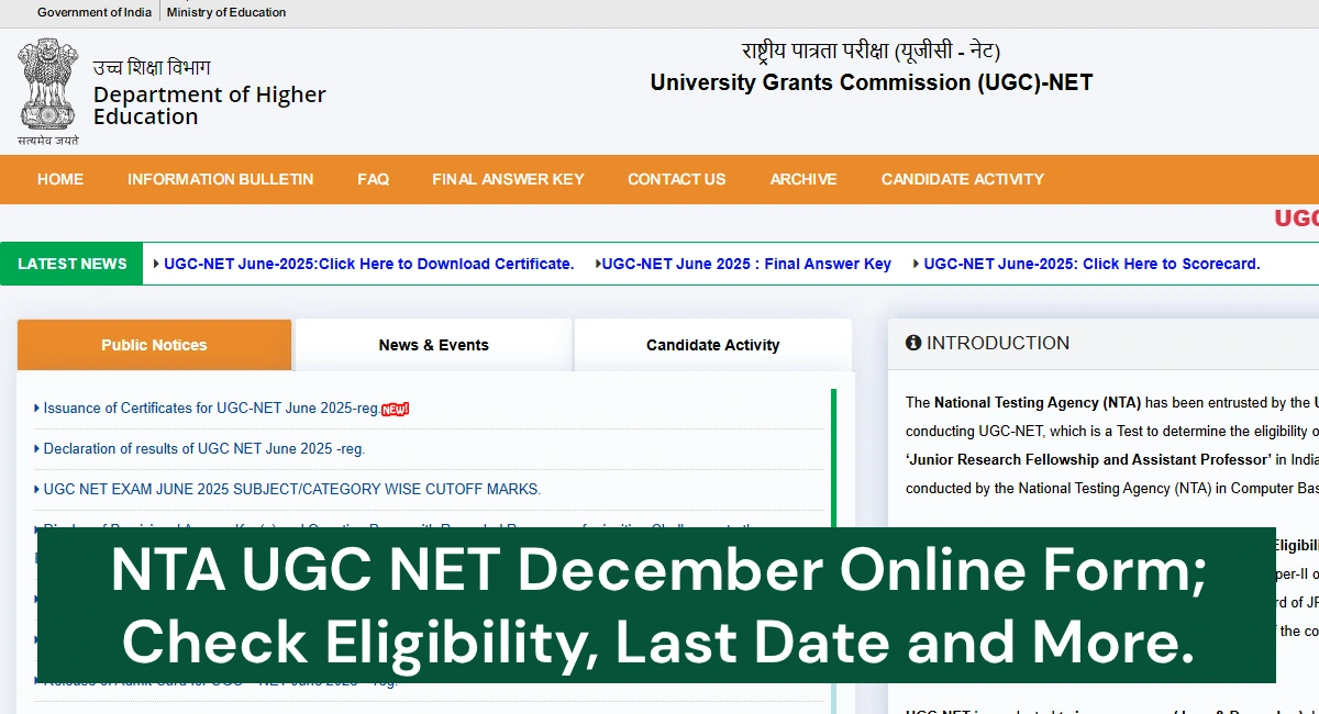 NTA UGC NET December 2025