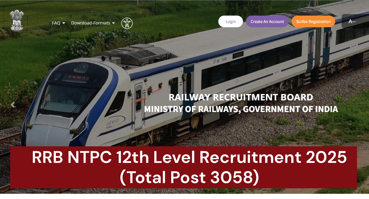 RRB NTPC 12th Level Recruitment 2025