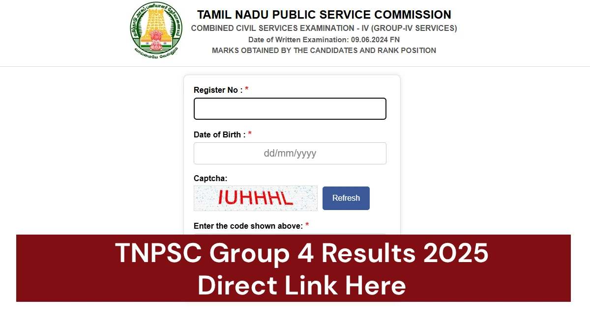 TNPSC Group 4 Results 2025