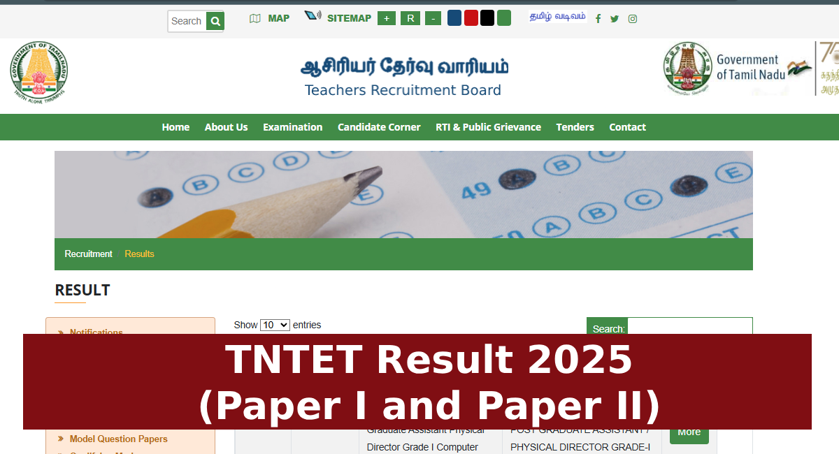 TNTET Result 2025