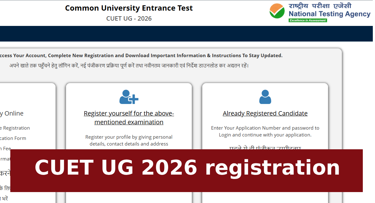 CUET UG 2026 registration