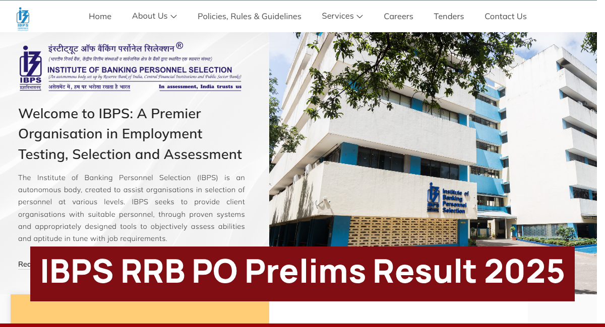 IBPS RRB PO Prelims Result 2025