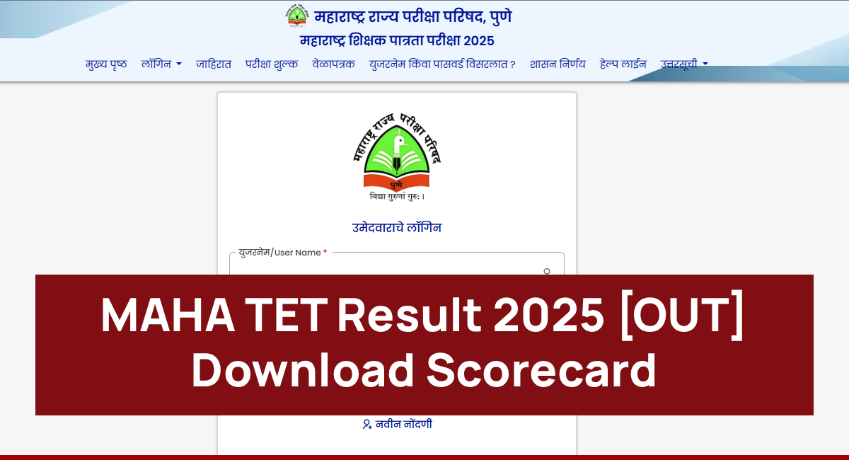 MAHA TET Result 2025