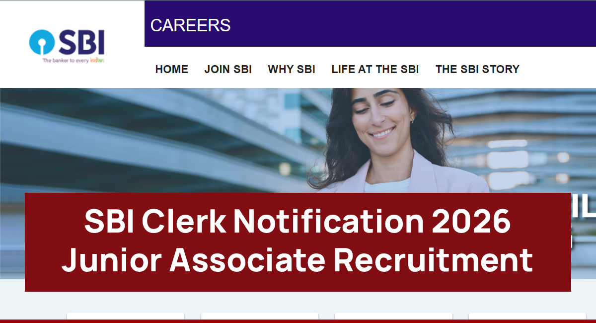 SBI Clerk Notification 2026